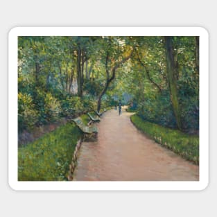 Le Parc Monceau by Gustave Caillebotte Sticker